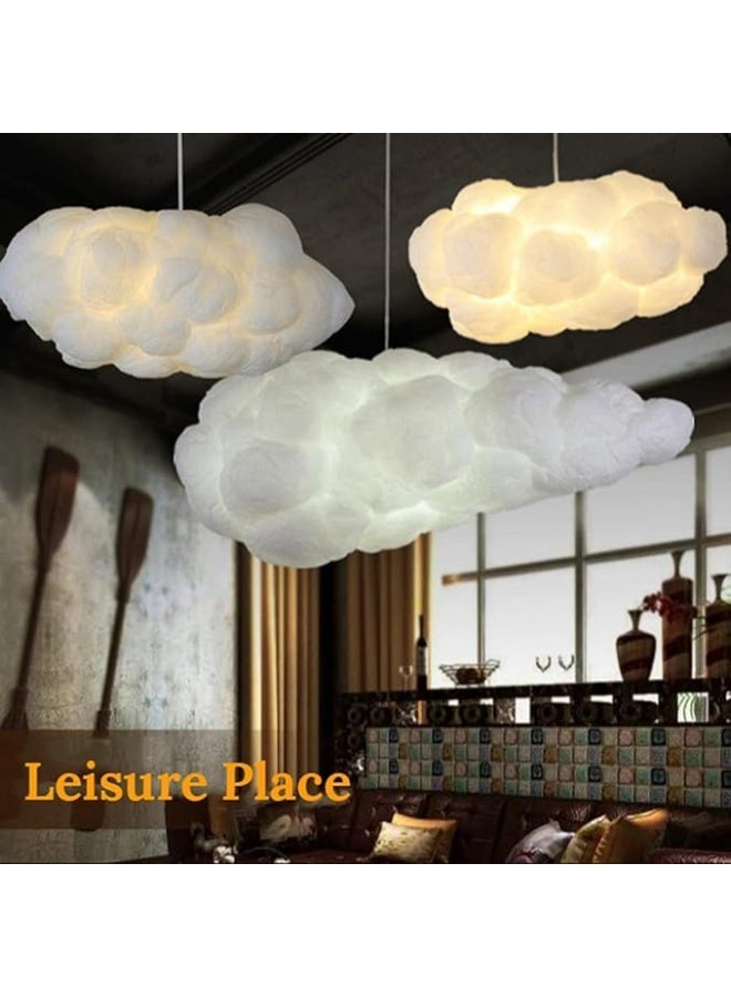 المفتاحة مصباح معلق عصري على شكل سحابة من ALMIFTAH | ثريا معلقة مبتكرة | تصميم سحابة من القطن الناعم | إضاءة ديكورية لغرفة المعيشة، غرفة الأطفال، المطعم والمقهى - Image 3